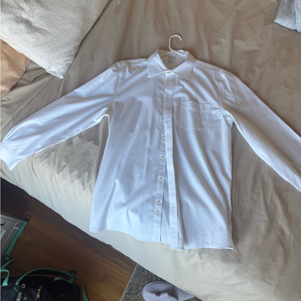 Brooks Brothers White Dress Shirt - White